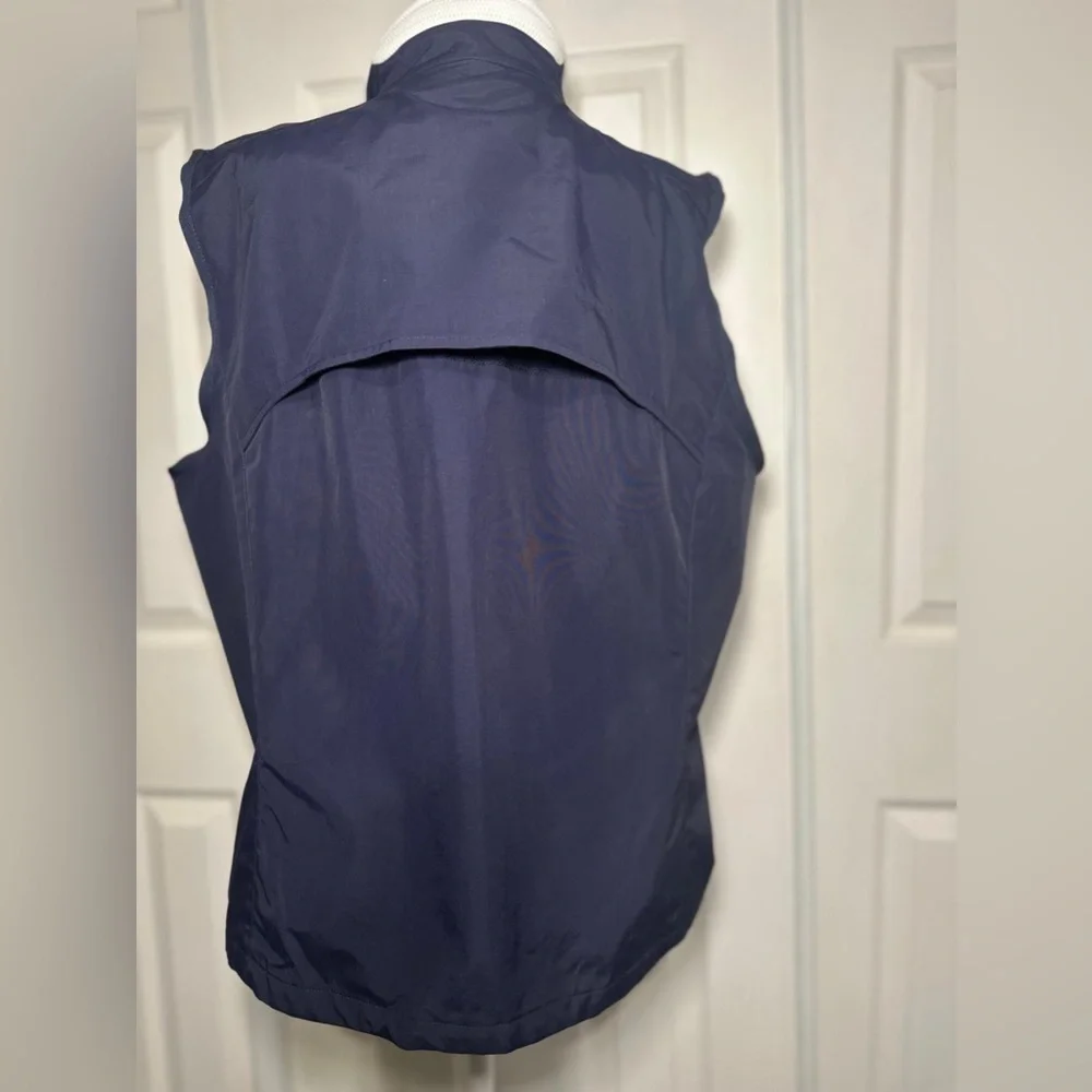 Lauren Ralph Lauren Vest Blue Nylon Performance Sport Mesh Lined Size XL